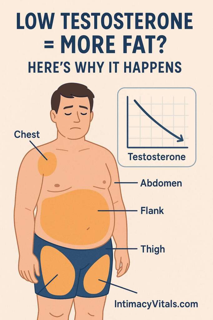 Belly fat and hormone imbalance chart — low testosterone symptoms
