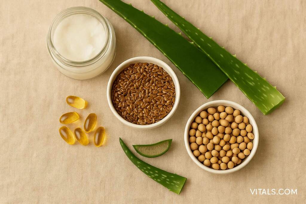 Natural remedies for vaginal dryness — Vitamin E, Aloe Vera, and Coconut Oil
