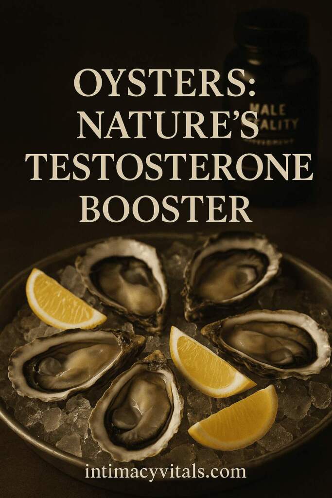 Oysters on ice—rich in zinc to improve testosterone and libido