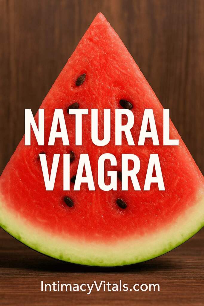 Watermelon with overlay of Natural Viagra